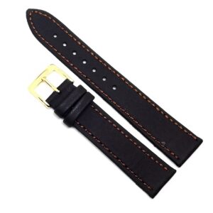 Curea Ceas „Brown Heritage” 2A1 – Piele Naturală Maro cu Cusătură Asortată (12mm - 22mm)