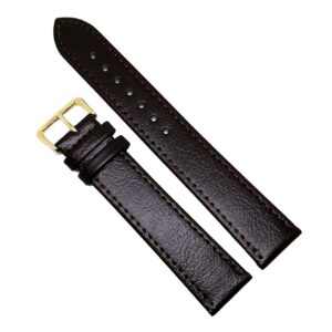 Curea Ceas „Pure Comfort XL” 4XL9 – Piele Naturală Hipoalergenică, Maro cu Cusătură Maro (12mm - 26mm)