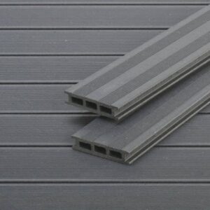 Podea compozit (WPC) Terra gri 3150x127.5x28 mm D-GRTERR
