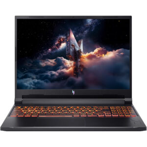 Laptop Acer Gaming 16'' Nitro V 16 AI ANV16-42, WUXGA IPS 180Hz, Procesor AMD Ryzen™ 5 240 (16M Cache, up to 5.0 GHz), 16GB DDR5, 512GB SSD, GeForce RTX 5050 8GB, No OS, Shale Black