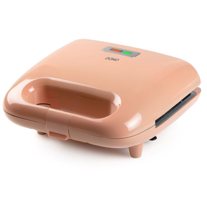 Aparat de sandwich 2 in 1 Domo DO1106C cu placi interschimbabile, pentru pregatire sandwich sau waffe, 750 W
