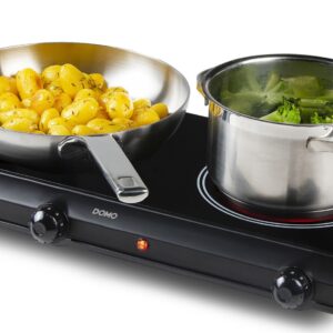 Plita de gatit ceramica ECO Domo DO339KP, 2 arzatoare Ø 18 cm, 2500 W