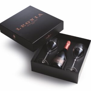 Vin Spumant Rose Brut Millesimato Leonia Doc 0.75l + Pahare
