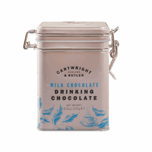 Fulgi de Ciocolata Calda cu Lapte in cutie metalica 250g Cartwright & Butler