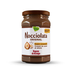 Nocciolata crema BIO cu cacao si alune de padure cu lapte 250g Rigoni di Asiago