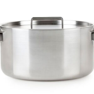 Oala din Inox cu capac Healthy and tasty HT1004, 24 cm, 5 L