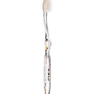 Periuță de dinți Nano-b cu argint cu mâner alb cristal