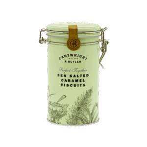 Biscuiti cu cu Caramel Sarat in cutie metalica 200g Cartwright & Butler