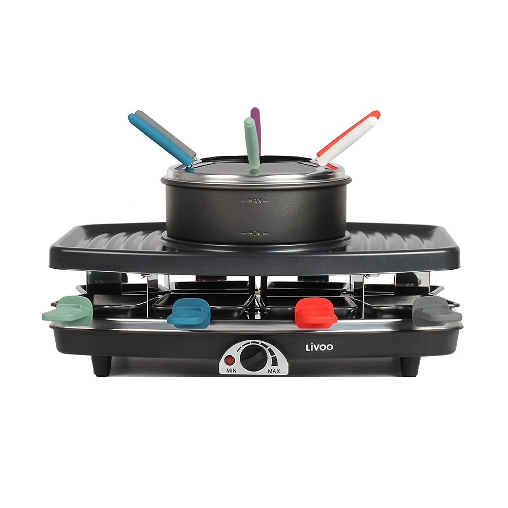 Set raclette si fondue DOC233, 1100W