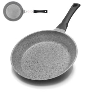 Tigaie cu maner detasabil acoperita cu granit TS-1443, 24 cm