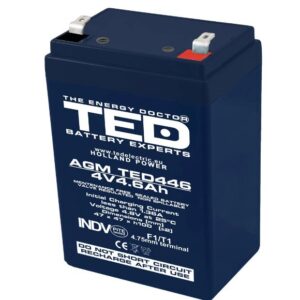 Acumulator AGM VRLA 4V 4,6A TED Battery Expert Holland TED446