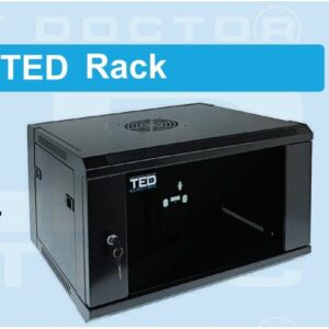 Rack 6U cu geam 600 x 600 x 370 mm wall mount Ted Electric A0114758 TED004956