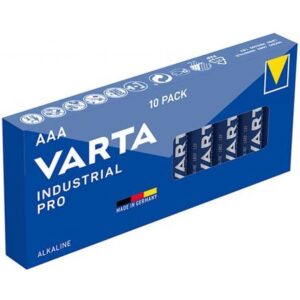 Varta baterie alcalina IndustrialPro AAA (LR3), set de 10 baterii AAA, A0115425
