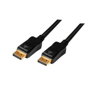 CABLU video LOGILINK, DisplayPort (T) la DisplayPort (T), 20m, conectori auriti, rezolutie maxima 4K (3840 x 2160) la 60 Hz, negru, "CV0114" (timbru verde 2.00 lei)