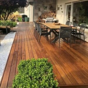 Deck cumaru neted  KD  20x90x1250-1550 mm  RW-D-CUM-90