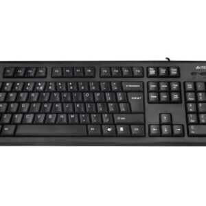 Tastatura Ergonomica USB A4TECH Comfort round, Black (KRS-85-USB), wired cu 104 taste rotunjite, ergonomice si inscriptionate laser