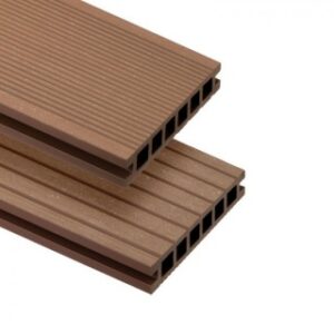 Deck WPC  Bergdeck B140  periat  culoare castan  BDE007  2200x140x22 mm