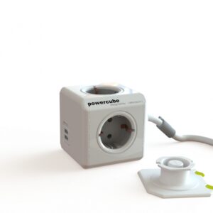 Prelungitor in forma de cub 4 cai + 2 USB,Allocaco 1.5 m 'P-CUBE-EXTUSB2/1.5-ALC'