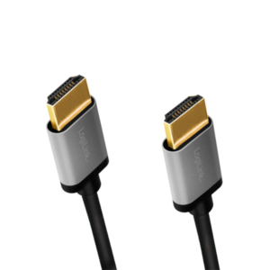 CABLU video LOGILINK, HDMI (T) la HDMI (T) 2.0, 3m, conectori auriti, rezolutie maxima 4K (3840 x 2160) la 60 Hz, aluminiu, triplu ecranaj, negru-gri, "CHA0102" (timbru verde 0.18 lei)