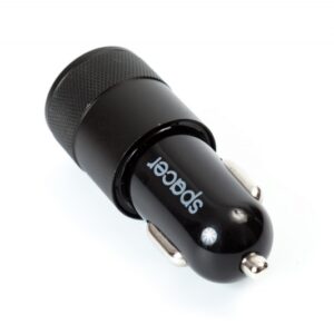 ALIMENTATOR AUTO USB SPACER, 2 porturi, pt. bricheta auto (SPCC-02)