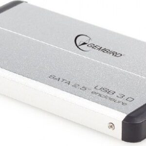 RACK EXTERN 2.5" HDD S-ATA TO USB 3.0, silver,  GEMBIRD (EE2-U3S-2-S)