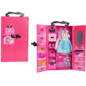 Accesoriu Jucarii Askato Dressing room with equipment - pink