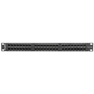 Accesoriu Retea Lanberg Patch Panel 48 port 1U, cat. 5e, black