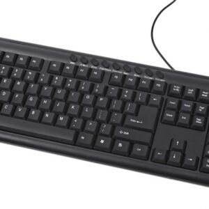 Tastatura multimedia USB GEMBIRD (KB-UM-101), wired cu 104 taste si 9 taste multimedia practice, silentioasa si confortabila, compatibila Windows 8, culoare: negru
