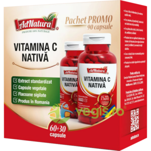 Pachet Vitamina C Nativa 60cps + 30cps