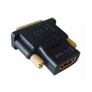Adaptor HDMI 19 pini la DVI mama-tata, conectori auriti, bulk, Negru, GEMBIRD (A-HDMI-DVI-2)