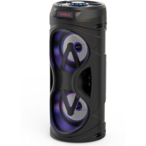 Boxa portabila activa Akai ABTS-530BT, 5W, Bluetooth, USB, microSD card slot, Intrare microfon, Lumini difuzor