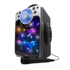 Boxa portabila AKAI CEU7300-BT, Bluetooth cu USB/SD/AUX si radio FM, 6W, negru