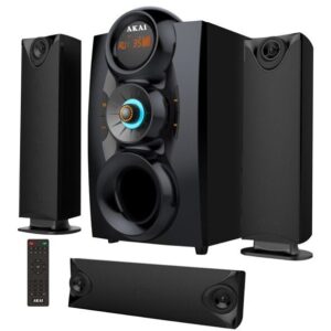 Sistem audio Akai  3.1, radio FM, negru