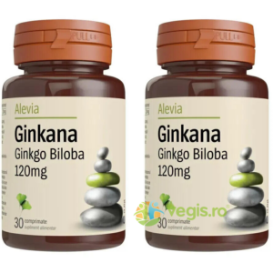 Pachet Ginkana Ginkgo Biloba 120mg 30cpr+30cpr