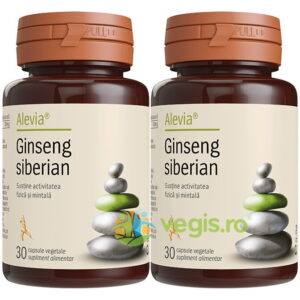 Pachet Ginseng Siberian 30cps+30cps vegetale
