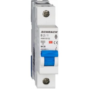 Siguranta automata AMPARO 1P 2A, curba B, 6kA Schrack AM618102