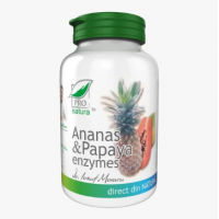 Ananas papaya enzime 60cps PRO NATURA