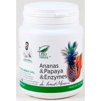 Ananas & papaya & enzymes 100cps PRO NATURA