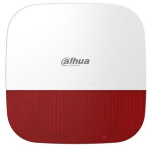 Sirena de exterior Dahua ARA13-W2(868)(Red) Rosie pentru sistemele de alarma Dahua, 110dB, IP65
