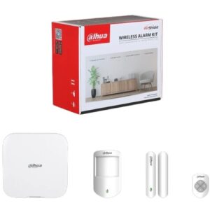 Kit alarma Dahua ART-ARC3800H-03-W2(868), 150 periferice, senzor de miscare, telecomanda, contact magnetic, Wi Fi, Ethernet