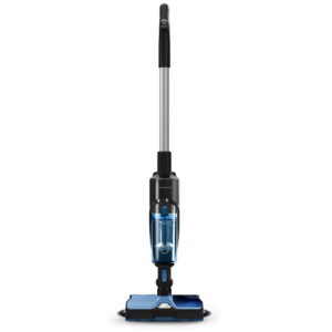 Aspirator vertical X-COMBO GZ3038WO, 215 W, 2 in 1, Tehnologie Aerospin, autonomie 60 minute, functie boost, 0.55L , Negru/ albastru