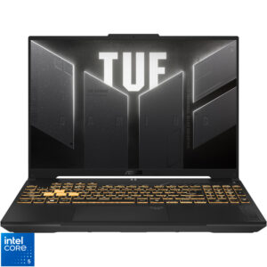 Laptop ASUS Gaming 16'' TUF F16 FX607VJB, FHD+ 144Hz, Procesor Intel® Core™ 5 210H (12M Cache, up to 4.80 GHz), 16GB DDR5, 512GB SSD, GeForce RTX 3050 6GB, No OS, Mecha Gray