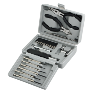 TRUSA scule LOGILINK, set: 6x micro surubelnite, 1x cutter, 1x cleste pt. telefon, 1x surubelnita cu prelungire, 10x biti (PH1, PH2, PZ1, PZ2, PZ5, PZ6, T10, T15, T20, adaptor), 4x chei tubulare (5mm, 6mm, 8mm, 10mm), 1x penseta, "WZ0023"