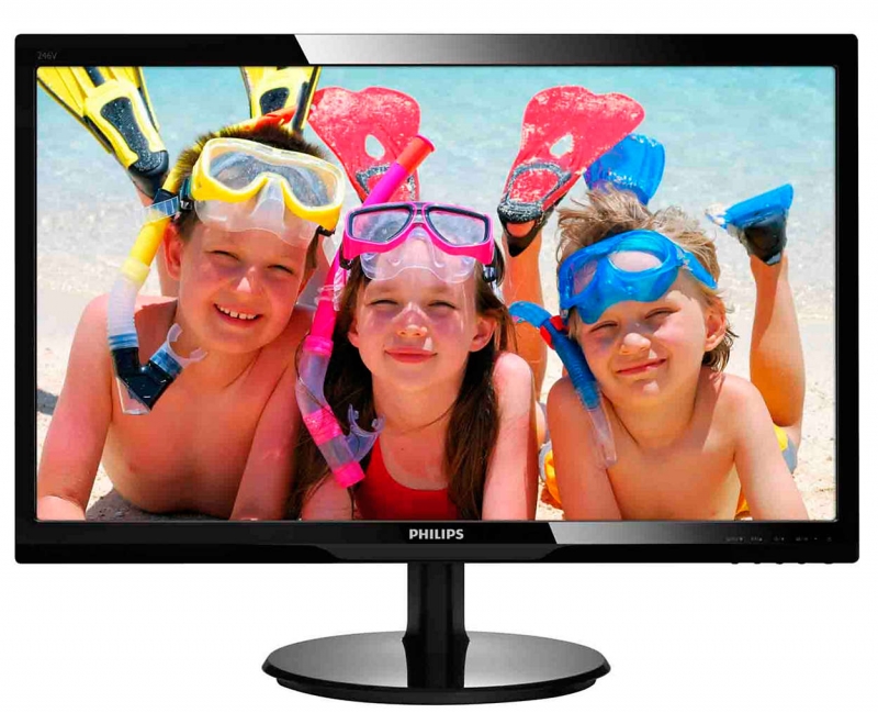 MONITOR PHILIPS 24' LED, 1920x1080, 5ms, 300cd/mp, vga+dvi-d (246V5LSB/00)