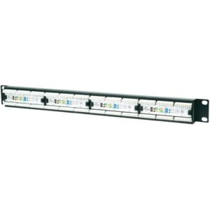 Patch Panel Intellinet 24 porturi,  UTP, Cat6, 1U pentru rack 19' (520959)