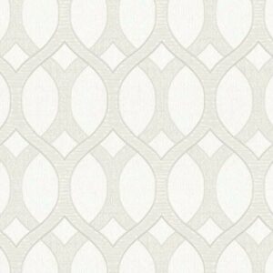 Tapet geometric gri deschis cu alb Delen cod Z72035