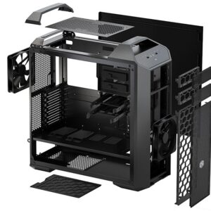 CARCASA COOLER MASTER. MasterCase 5, mid-tower, ATX, 2* 140mm fan (inclus), I/O panel, black 'MCX-0005-KKN00'