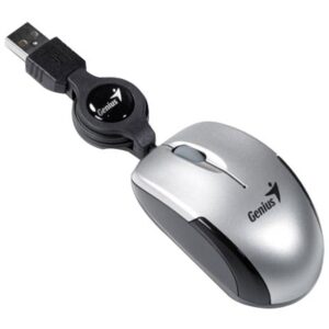 MOUSE GENIUS 'MicroTraveler v2', Silver, USB, notebook mouse (31010125102)