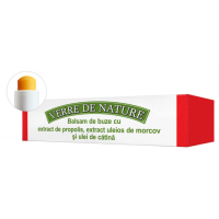 Balsam de buze cu extract de propolis, extract uleios de morcov si ulei de catina 4.8gr VERRE DE NATURE
