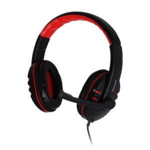 Casti cu microfon SPACER SPK-203, black-red